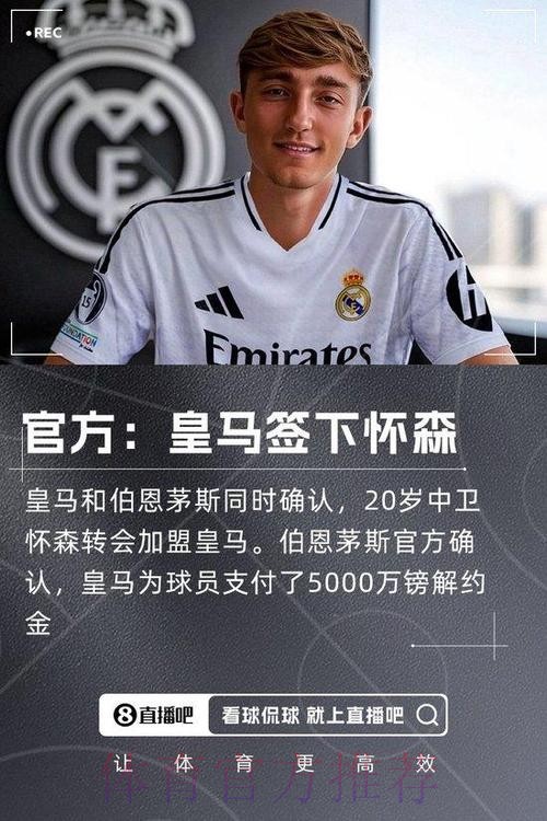 罗马诺：怀森已经通过皇马体检 5年合同准备中